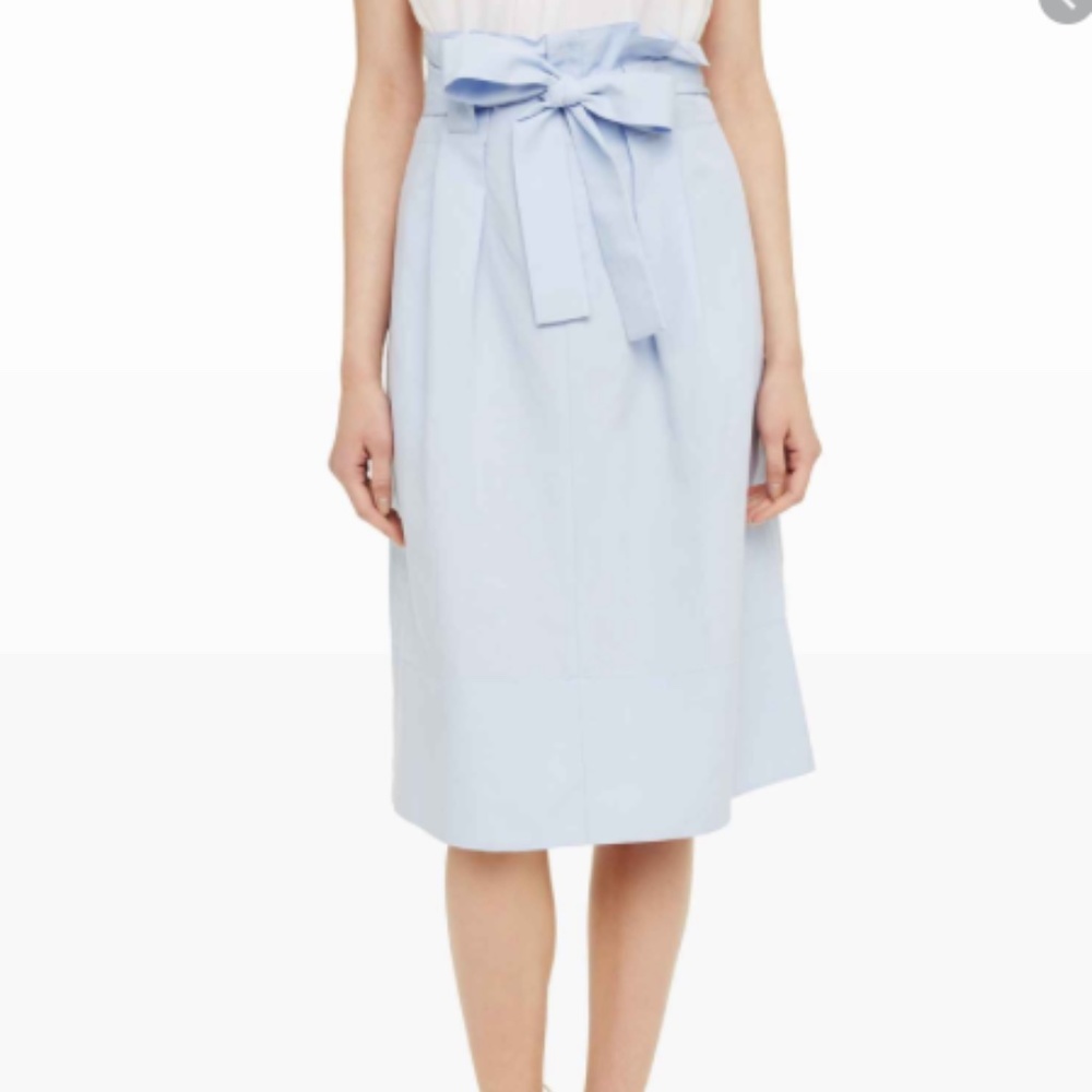 Club Monaco Dilys Cornflower Blue Paperbag Skirt 6